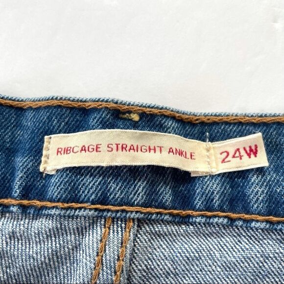 Levi’s Ribcage Straight Ankle Premium Jeans Plus 24W - Picture 8 of 14